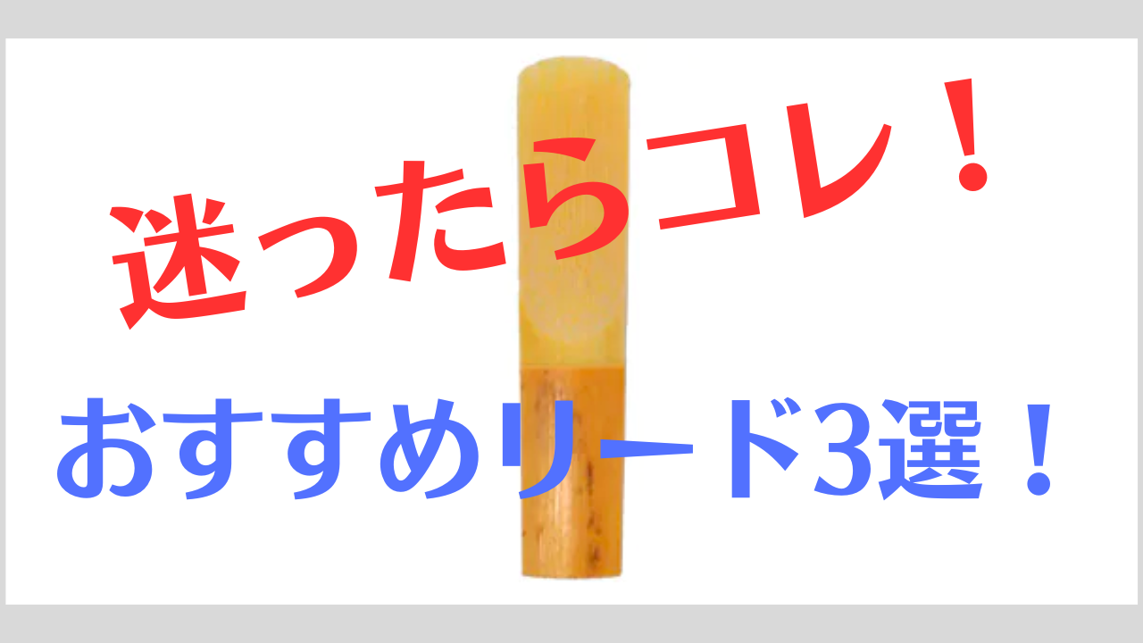 迷ったらこれを使おう】おすすめのリード3選！［おすすめのリード管理法も］ / サクソフォン奏者 足立雄大